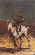 Honore  Daumier Don Quixote and Sancho Pansa Sweden oil painting artist